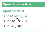 Unterrubriken im Kategorienbaum
