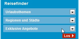 Selektionsmöglichkeiten bei TASH