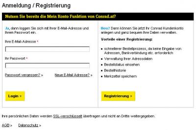 Registrierung