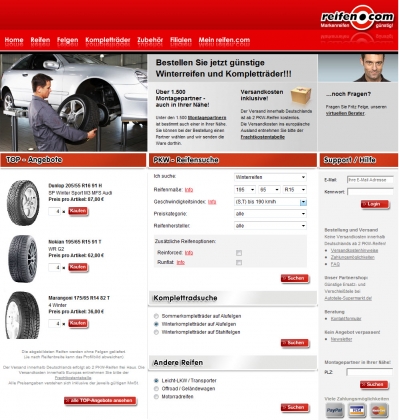 Homepage Reifen.com