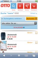 Otto: Funktion \"Suche verfeinern\"