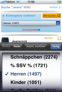 Otto: Verfeinerung per Auswahlfeld (Walze)