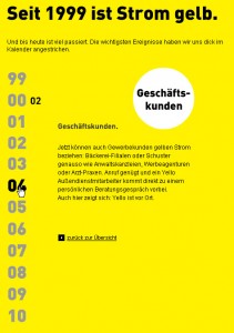 yellowstrom Zeitstrahl Detail