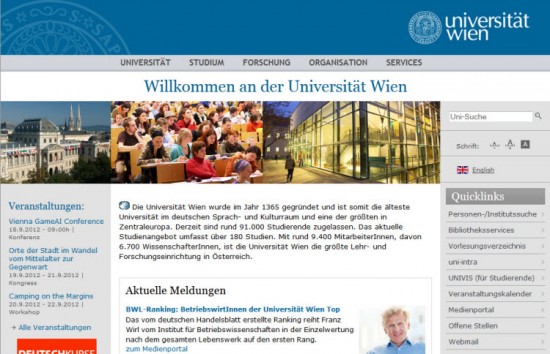 Uni Wien Quicklinks Uni Wien Quicklinks