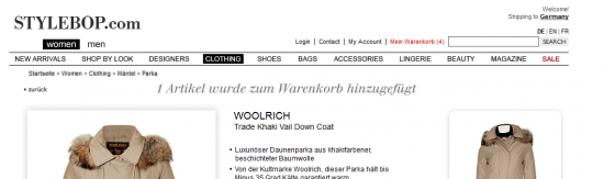 Stylebop Add to Basket
