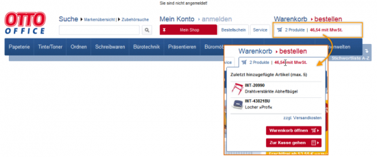Mousover-Layer otto-office.de Mousover-Layer otto-office.de