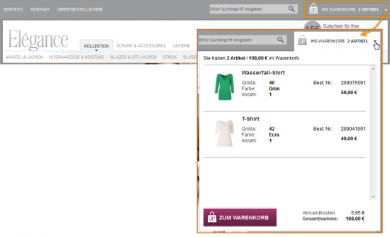 Onclick-Layer elegance.de Onclick-Layer elegance.de