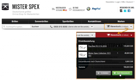 Onclick-Layer misterspexx.de Onclick-Layer misterspexx.de