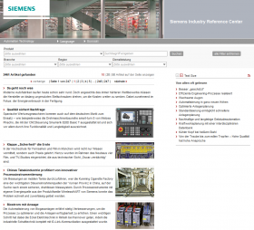 Die Referenzdatenbank von Siemens
