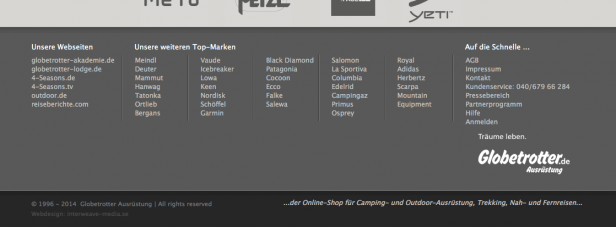 Seitenfuß Globetrotter.de