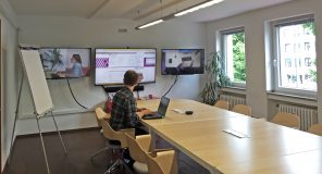 Beobachtungsraum zum Mitverfolgen der Usability-Test